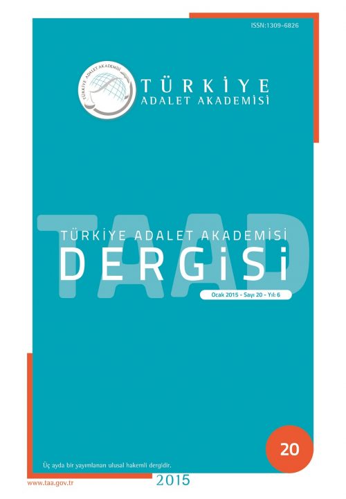 Türkiye Adalet Akademisi Dergisi
